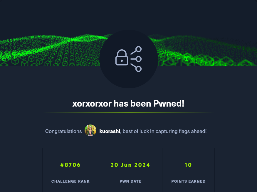Xorxorxor pwned