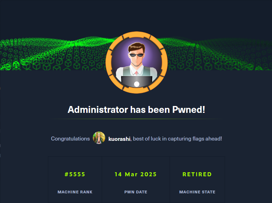 Administrator pwned